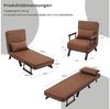 Woltu Schlafsofa, 1 Teile, Schlafsessel 3 in 1, mit Bettfunktion, Sofabett Gästebett Bild 2