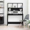 vidaXL Schreibtisch mit Regalen Schwarz Eichen-Optik 102x45x148 cm 861985 Bild 3
