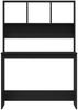 vidaXL Schreibtisch mit Regalen Schwarz Eichen-Optik 102x45x148 cm 861985 Bild 5
