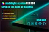SyberDesk Gaming Eckschreibtisch V2 LED, 197 x 132 cm, RGB Gaming Tisch L-Form, USB-HUB, Kabelmanagement, Artisan-Eiche, (links-Eichenstil) Bild 4