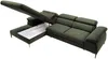 Vente-unique - SEPINA Sofa SamtStoff Grün - B 182 cm x H 75 cm x L 288 cm Bild 5