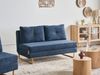 Schlafsofa 3-Sitzer JERSLEV Stoff Blau Bild 3