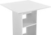 Bartisch Visby 110x70x70 cm mit 3 Regalfächern Weiß en. casa Bild 4