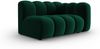 Micadoni Modulares Sofa Lupine 2-Sitzer Rechts Samtstoff Salvador Flaschengrün Bild 2