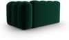 Micadoni Modulares Sofa Lupine 2-Sitzer Rechts Samtstoff Salvador Flaschengrün Bild 3