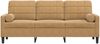 vidaXL 3-Sitzer-Sofa mit Zierkissen Braun 180 cm Samt 3278236 Bild 3