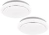 LED Deckenleuchten flach 2er SET runde Deckenlichter Weiß, Ø 38cm Bild 2