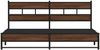 vidaXL Metallbett ohne Matratze Braun Eichen-Optik 200x200 cm 3308515 Bild 4