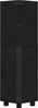 Badezimmerschrank, Eckschrank Badschrank, Toilettenschrank mit verstellbare Ablagen, 2 Seitentüren, schmales Badregal, einfache Montage, 20 x 20 x 79 cm, Schwarz Bild 2