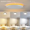 ZMH Deckenlampe LED Deckenleuchte Flach - Schlafzimmerlampe 22CM Badezimmerlampe 18W Küchenlampe Schlafzimmer weiß Deckenbeleuchtung Flurlampe Decke Badlampe 3000K - 6500K für Küche Flur Bild 3