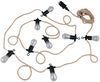 Outdoor Lichterkette EMBER aus Hanfseil mit Netzstecker & 8 LEDs, Länge 6 Meter Bild 2