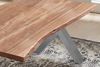 Esstisch Baumkante massiv Akazie natur 180 x 90 X-Gestell silber XANTEN 70288243 Bild 5