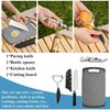 Camping Kochgeschirr Set 15-teilig Edelstahl Backpacking Grillen Wanderungen Bild 4