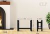 CLP Kaminholzständer Medya schwarz,30x80x60 cm eckig Bild 2