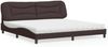 vidaXL Bett mit Matratze "Hvar" Dunkelbraun 200x200 cm Stoff 3208558 Bild 1