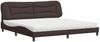 vidaXL Bett mit Matratze "Hvar" Dunkelbraun 200x200 cm Stoff 3208558 Bild 2