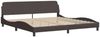 vidaXL Bett mit Matratze "Hvar" Dunkelbraun 200x200 cm Stoff 3208558 Bild 4