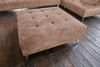 KAWOLA Sofa WIOLO Ecksofa velvet mit Hocker taupe 80 x 350 x 350 cm Bild 5