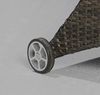 Gartenliege Barcelona, Rattan, Schwarz, 70 x 85 x 188 cm Bild 5
