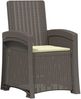 vidaXL Liegesessel Garten Rattan-Optik Hellgrau und Creme PP 8012012 Bild 2