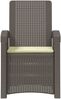 vidaXL Liegesessel Garten Rattan-Optik Hellgrau und Creme PP 8012012 Bild 3