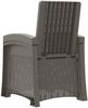 vidaXL Liegesessel Garten Rattan-Optik Hellgrau und Creme PP 8012012 Bild 5