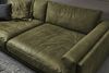 KAWOLA Big Sofa RAINA Leder olivgrün 85 x 150 x 254 cm Bild 2
