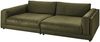 KAWOLA Big Sofa RAINA Leder olivgrün 85 x 150 x 254 cm Bild 3