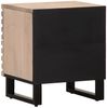 vidaXL Nachttisch 40x34x46 cm Gebleichtes Massivholz Mango 377432 Bild 5
