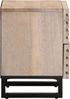 vidaXL Nachttisch 40x34x46 cm Gebleichtes Massivholz Mango 377432 Bild 4