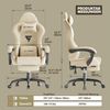 Ferghana Gaming-Stuhl Gaming-Stuhl: Kopfstütze, Lendenkissen, Armlehnen, Fußstütze (Packung), Ergonomischer PC-Stuhl,Rückenlehne 90°-125° Bild 2