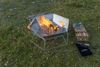Origin Outdoors 'Hexagon' Grill- und Feuerschale, Edelstahl Silber, 45 x 52 x 22,5 cm Bild 2