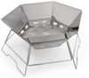 Origin Outdoors 'Hexagon' Grill- und Feuerschale, Edelstahl Silber, 45 x 52 x 22,5 cm Bild 5
