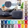 Green Bean® 2er Set XXL Sitzsack "Square+Stay" inkl. Poufmit mit EPS-Perlen - Riesensitzsack 140x180 Liege-Kissen Bean-Bag Chair - Dunkelgrau Bild 5