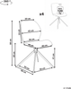 Esszimmerstuhl 4er Set drehbar MORRISON Samtstoff Hellbeige Bild 2