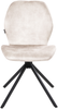 Esszimmerstuhl 4er Set drehbar MORRISON Samtstoff Hellbeige Bild 5