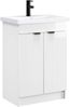 vidaXL Badezimmermöbel-Set Hochglanz Weiß 56 x 37,5 x 81 cm 3404148 Bild 2