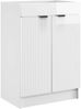 vidaXL Badezimmermöbel-Set Hochglanz Weiß 56 x 37,5 x 81 cm 3404148 Bild 4