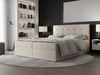 AX LIVING Boxspringbett 140x200 mit Bettkasten Dahlina Creme – Eleganz&Komfort Bild 1