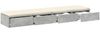 vidaXL Bettschubladen Beton Grau 135 x 36,5 x 16,5 cm Holzwerkstoff 866990 Bild 3