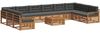 vidaXL Sofagarnituren 11 pcs Natur und Anthrazit Massivholz Akazie 3374237 Bild 2