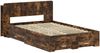 vidaXL Bettgestell mit Stauraum Geräucherte Eiche 120 x 190 cm 3433738 Bild 2