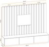 Wohnwand Verti 2 in Perla Gray und Artrisan mit Lamellenplatte 180 x 148 x 35 cm 2-teilig Bild 3