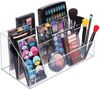 Schminkaufbewahrung Kosmetik Organizer 5 Fächer mDesign Make-up Box transparent Bild 4