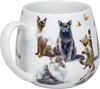 KÖNITZ 1151432933 Becher mit Sieb und Deckel 400 ml - Tea For You - Samtpfoten, Porzellan / Katzen Bild 5