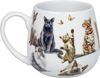 KÖNITZ 1151432933 Becher mit Sieb und Deckel 400 ml - Tea For You - Samtpfoten, Porzellan / Katzen Bild 2