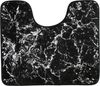 Marmour 3-teilig Bad Matte Dusche Set Rutsch Stand Bad Matten Schwarz-Silber Bild 3