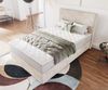 Boxspringbett Dream-Well 120x200 cm Cord Beige mit Taschenfederkernmatratze und Topper Visco Bild 4