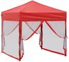 vidaXL Partyzelt Faltbar mit Seitenwänden Rot 2x2 m 93513 Bild 3
