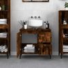 vidaXL Badschrank Räuchereiche 65x33x60 cm Holzwerkstoff 819833 Bild 3